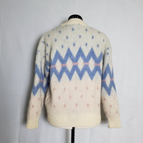 Samband of Iceland VTG 100% Wool Lopapeysa Nordic Design Multicolor Ladies Med - Picture 3 of 11